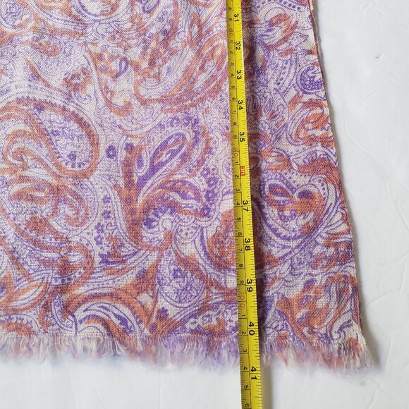 Boho Cashmere Handmade Paisley Print Fringe Pashmina Scarf Shawl Wrap - Picture 8 of 9
